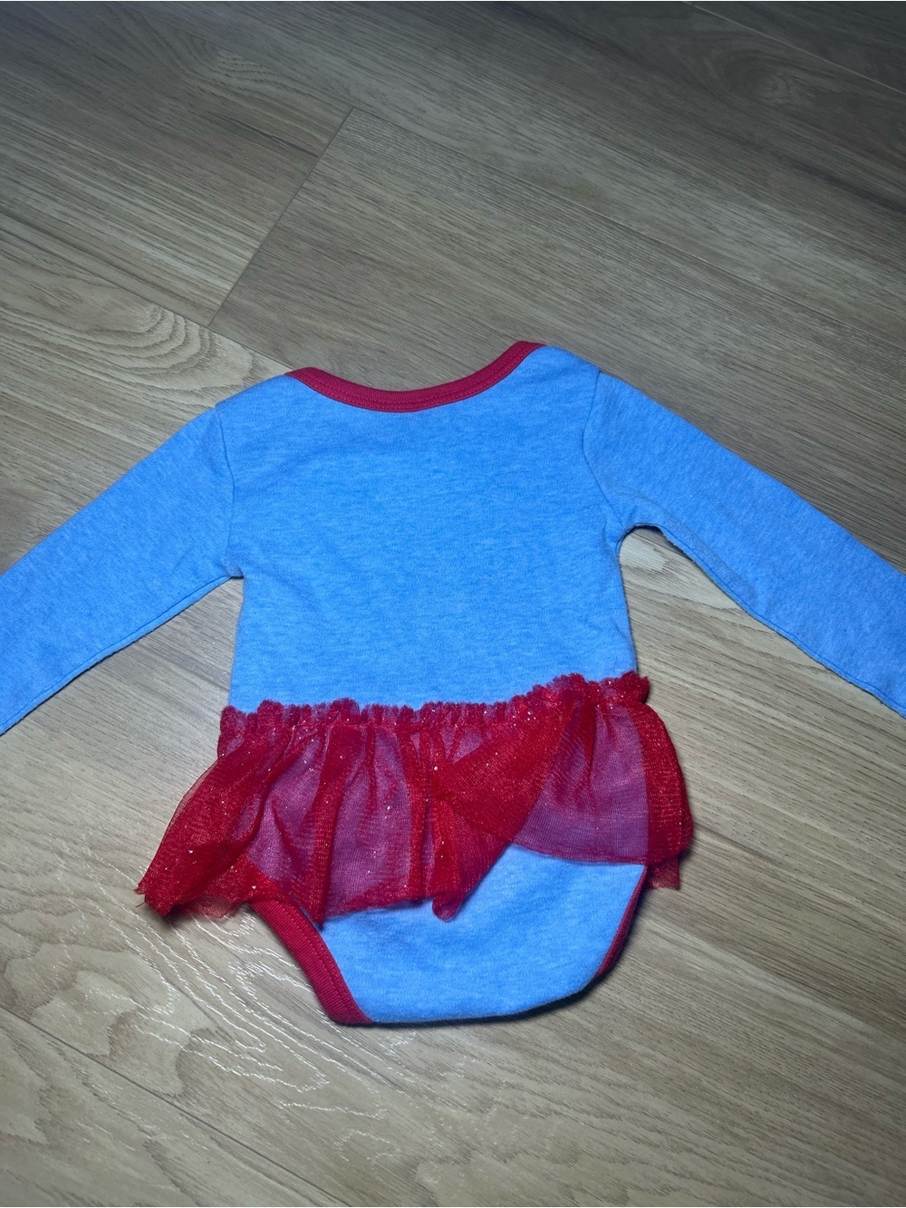 Marvel Blue & Red Captain Shield Tutu Bodysuit - Picture 4 of 4
